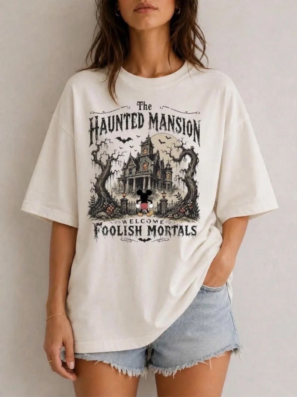 Haunted Mansion Welcome Foolish Mortals Graphic Tee